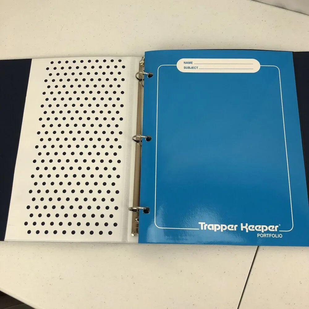 Trapper Keeper Binder OUTER SPACE Retro Geometric Portfolio Collection